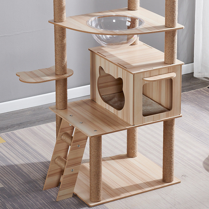 Multi-Functional Cat Tree | Climbing Frame, Scratch Post, & Cozy Cat Nest