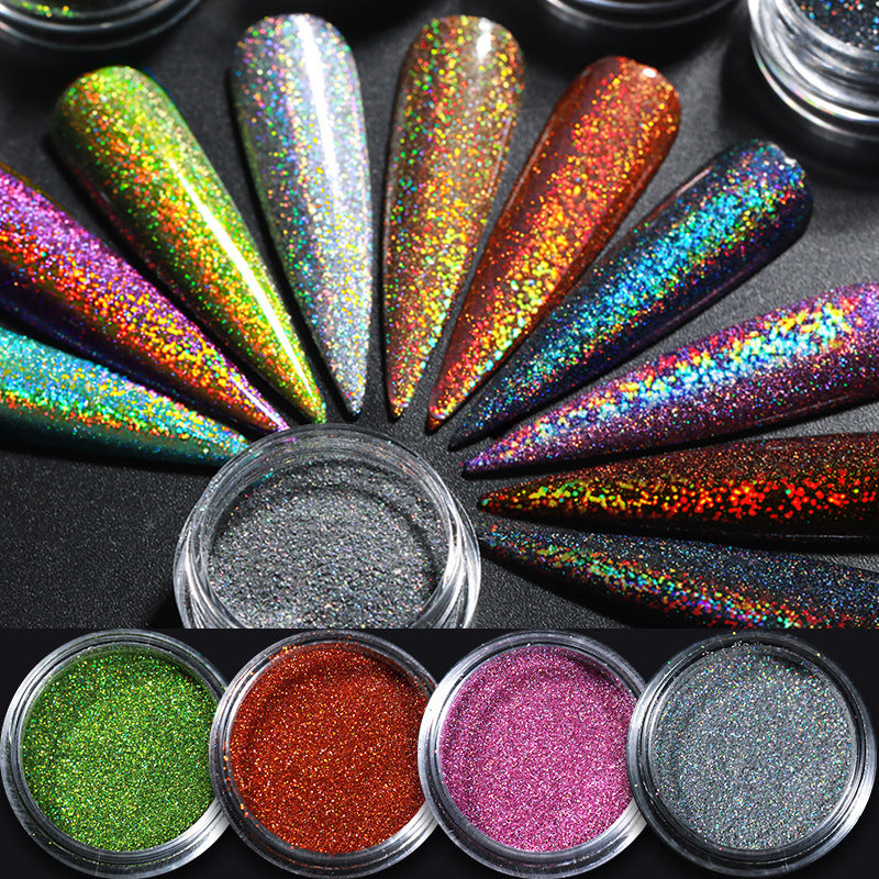 Aurora Effect Magic Nail Powder Glitter