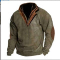 Men's Warm Loose Outdoor Sweater | Breathable Stand Collar Pullover