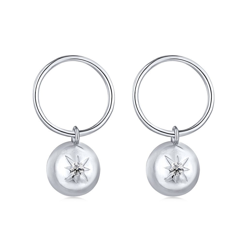 Pearl Starburst Stud Earrings for Women