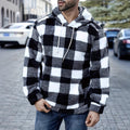 Men's European & American Plaid Faux Fur Coat | Autumn/Winter Fashion Jacket