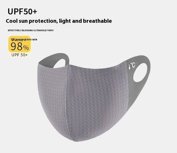 Ice Silk UV Protection Sunscreen Face Mask