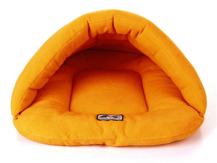 Soft Pet Sleeping Bag | Cozy Cave Nest Pouch for Winter Warmth