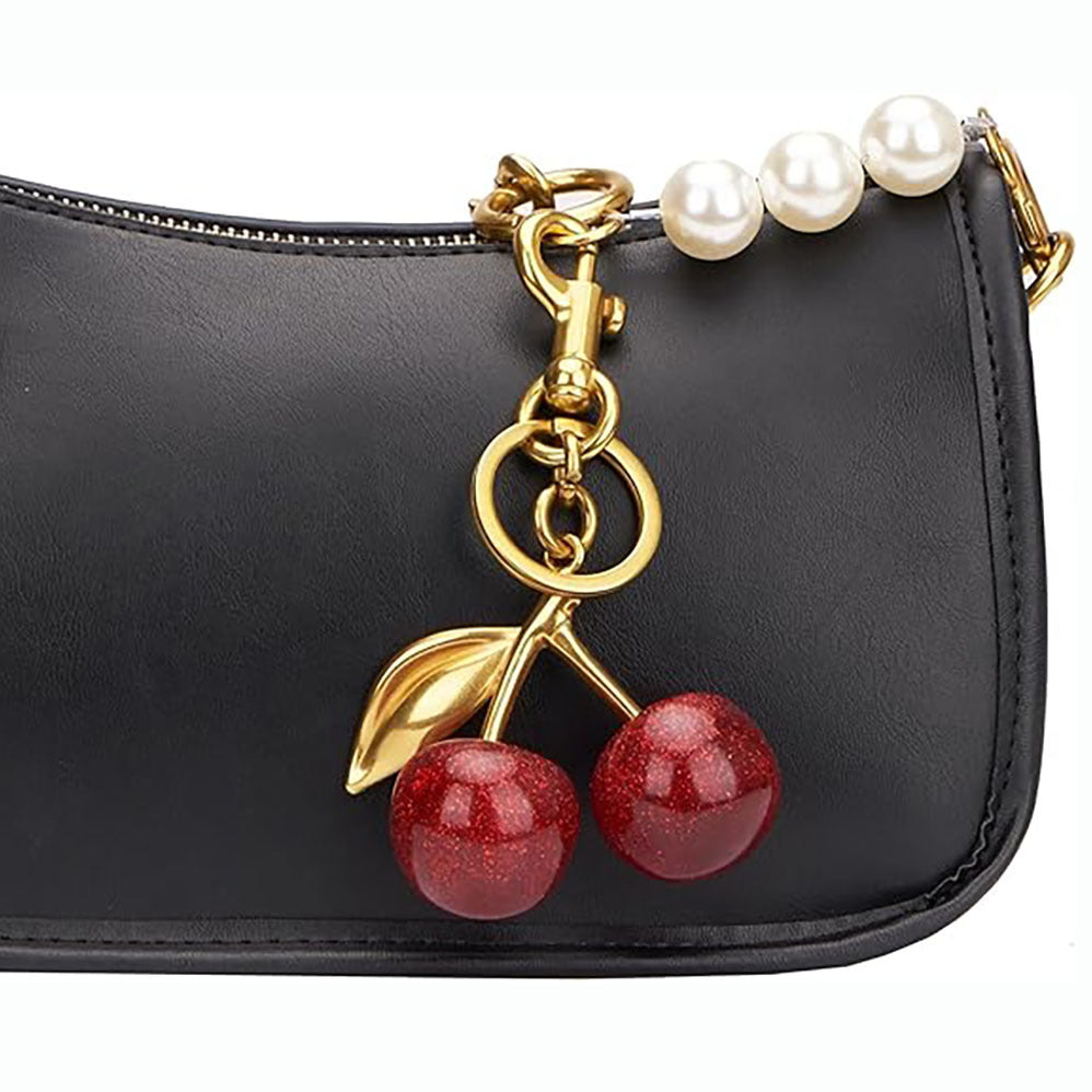 Cute Cherry Design Alloy Car Key Ring Bag Accessory