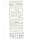 Adhesive Geometric Nail Art Wraps