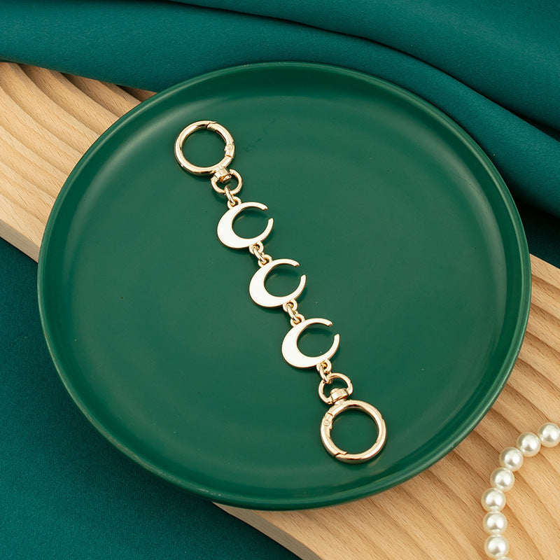 Metal Bag Strap Extension Chain for One-Shoulder Bag Conversion