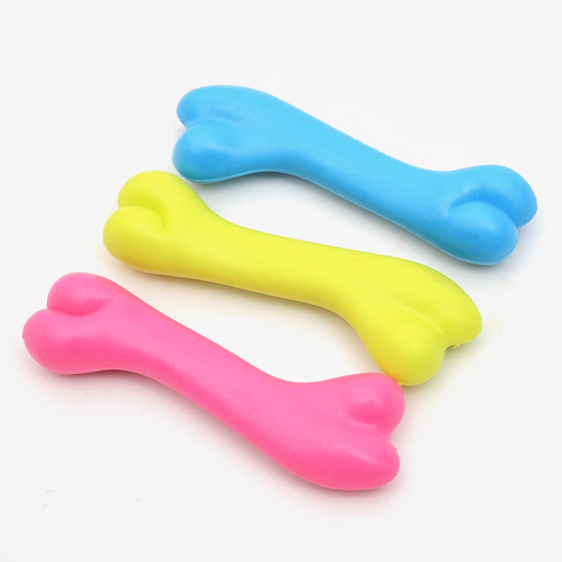 High-Quality Rubber Dog Bone Toy | Bite-Resistant Chew for Training & Play