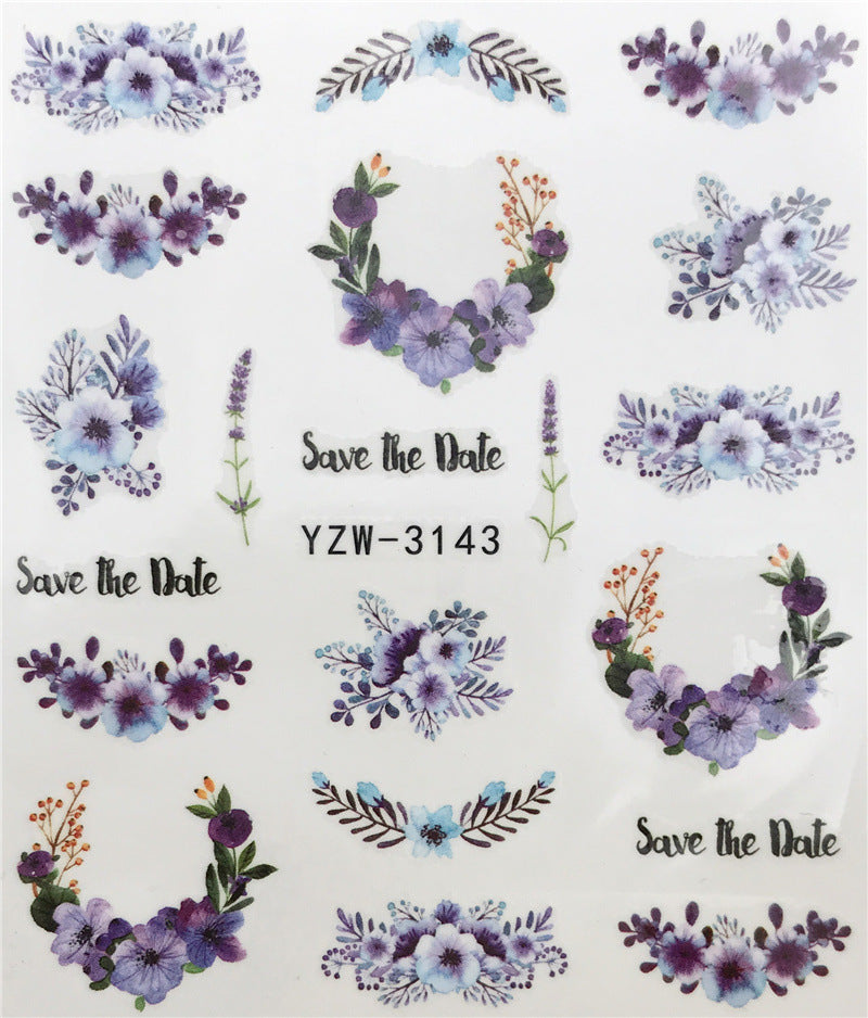 Spooky Seahorse & Autumn Maple Nail Water Stickers