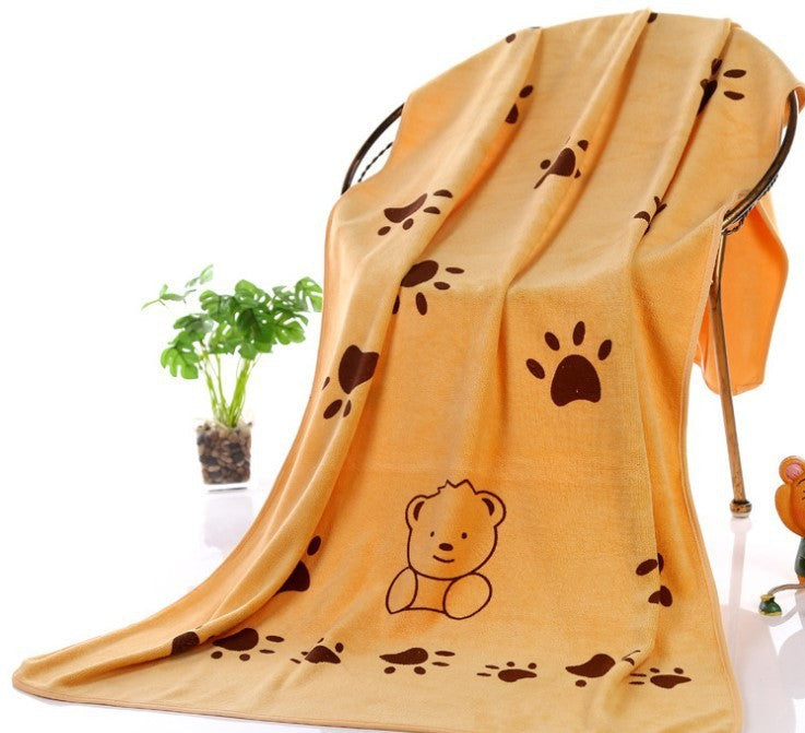Dog Bath Towel: Super Absorbent Microfiber Drying Towel