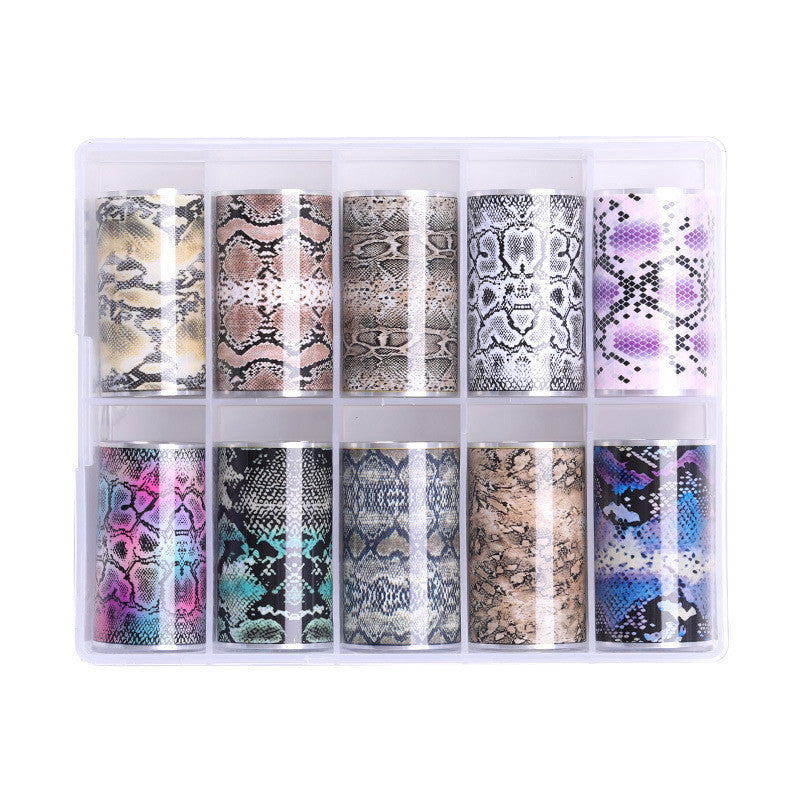 Trendy Star Snake Nail Art Stickers