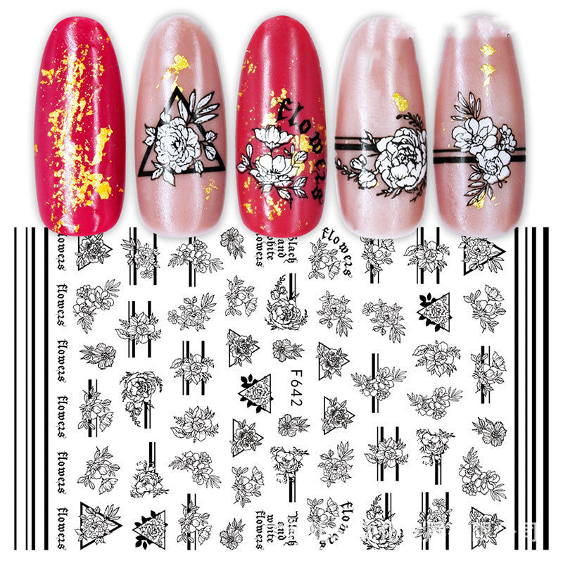 Rose & Heart 3D Adhesive Manicure Decals