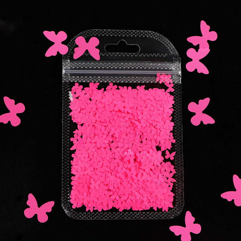 Multicolor Butterfly Nail Decoration Sequins