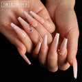 Finished Long Ballet Shape Wear Nail Art Patches
