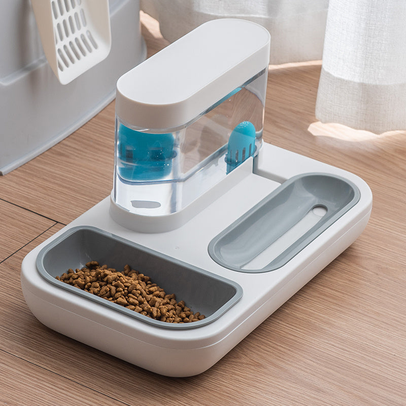 Kitten & Puppy Feeding Station: 4-Style Cat Bowl with 1.5L Automatic Drinking Fountain