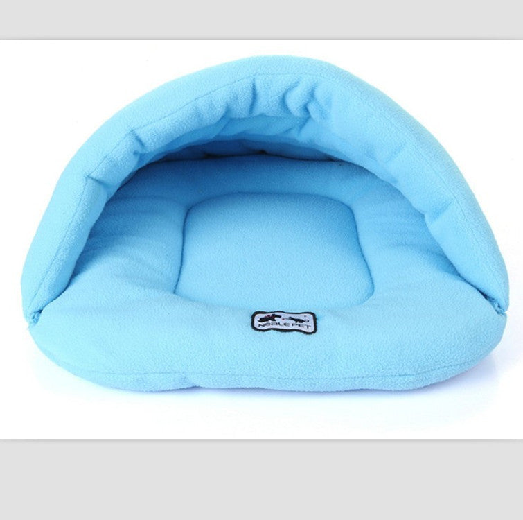 Soft Pet Sleeping Bag | Cozy Cave Nest Pouch for Winter Warmth