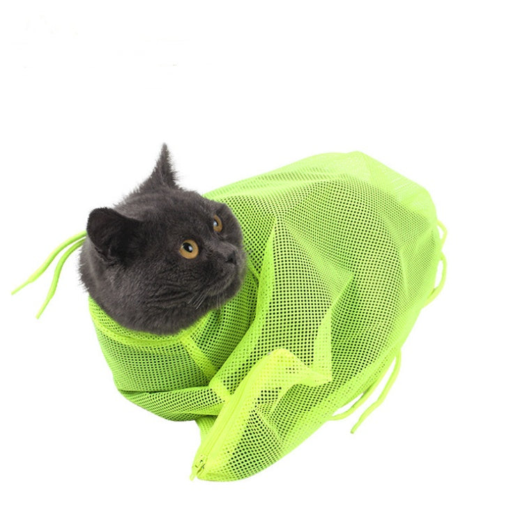 Adjustable Soft Cat Grooming Bag | Multifunctional Mesh for Bathing & Nail Trimming