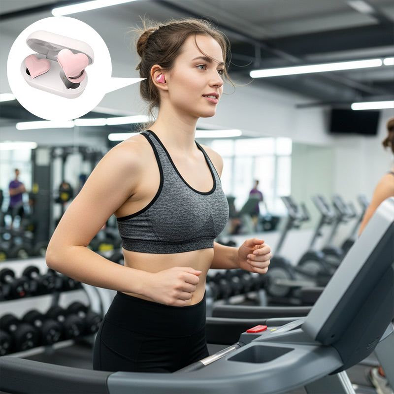 Heart-shaped Bluetooth Earphones