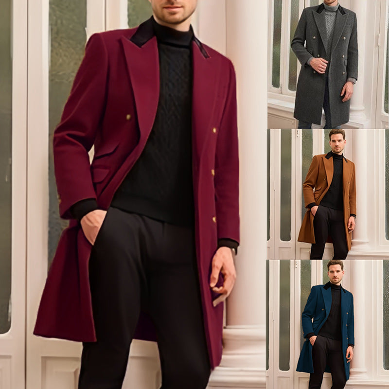 Men's Plus Size Casual Woolen Jacket | Fat & Strong Loose Fit Coat