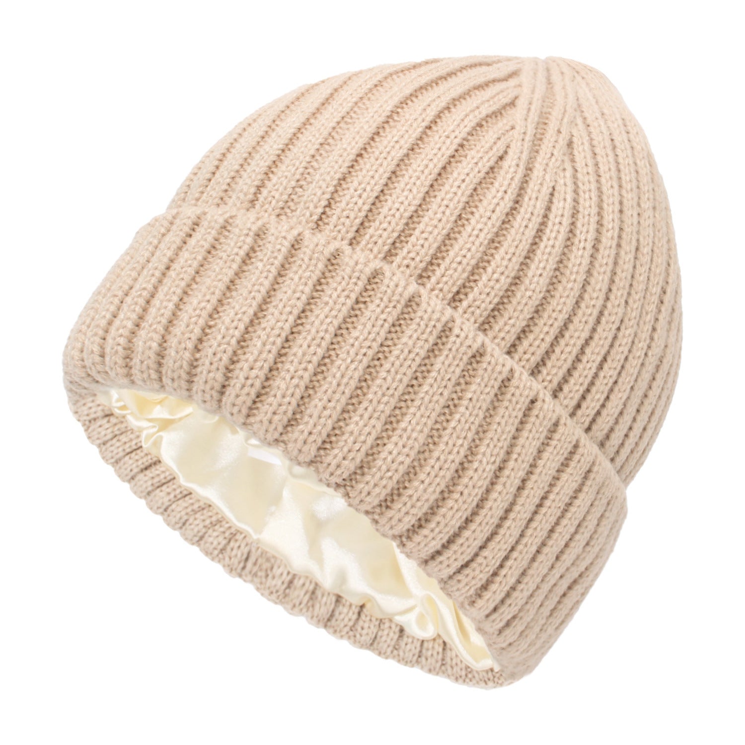 Soft Wool Beanie with Satin Lining