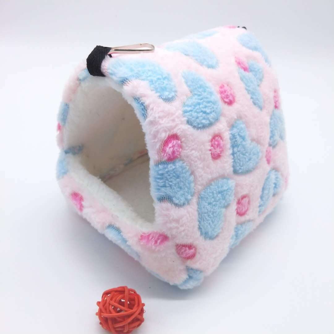 Soft Fluffy Cotton Hamster House | Warm Pet Cage Nest for Small Animals
