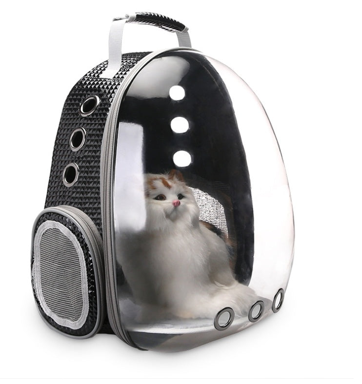 Breathable Bubble Pet Carrier Handbag | Portable Puppy & Rabbit Rucksack with Wide View
