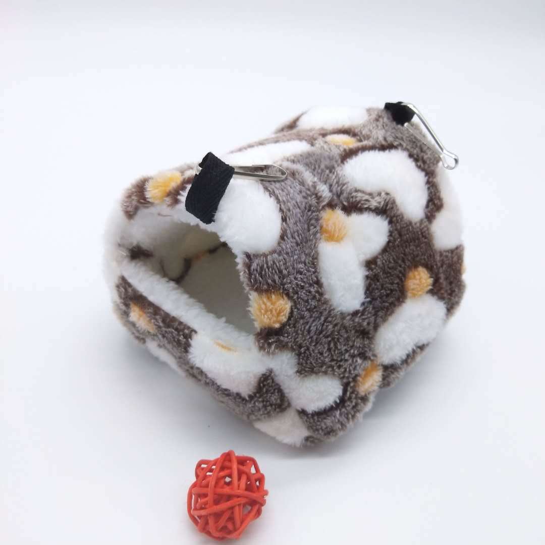 Soft Fluffy Cotton Hamster House | Warm Pet Cage Nest for Small Animals