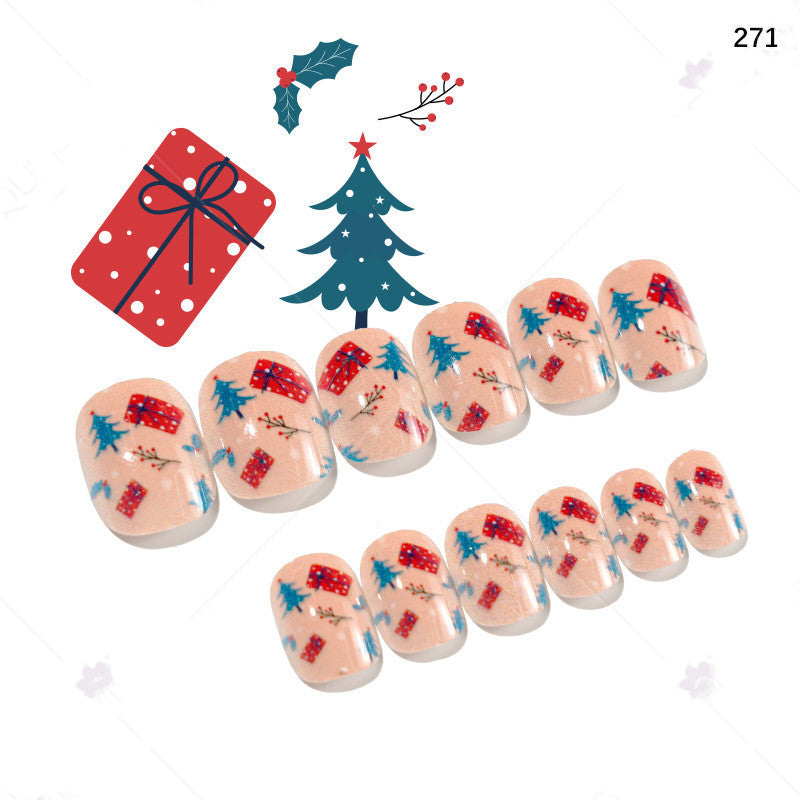 Cute Christmas Fake Nails