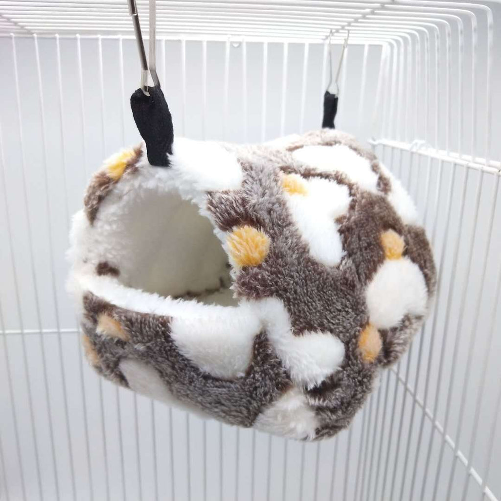 Soft Fluffy Cotton Hamster House | Warm Pet Cage Nest for Small Animals