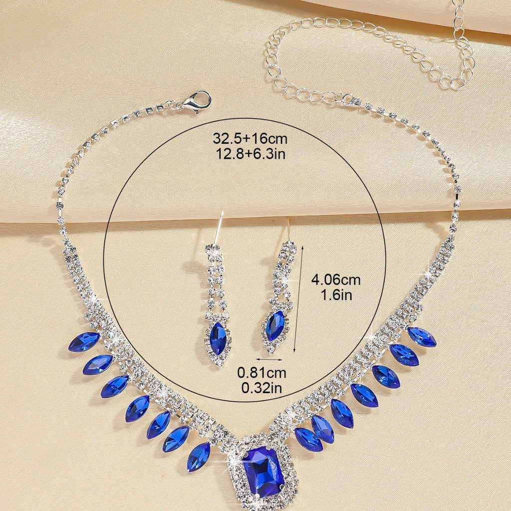 Elegant Banquet Dress Necklace and Earring Set