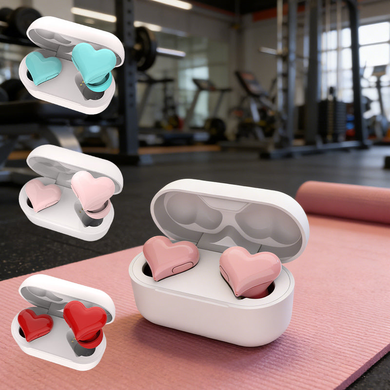 Heart-shaped Bluetooth Earphones