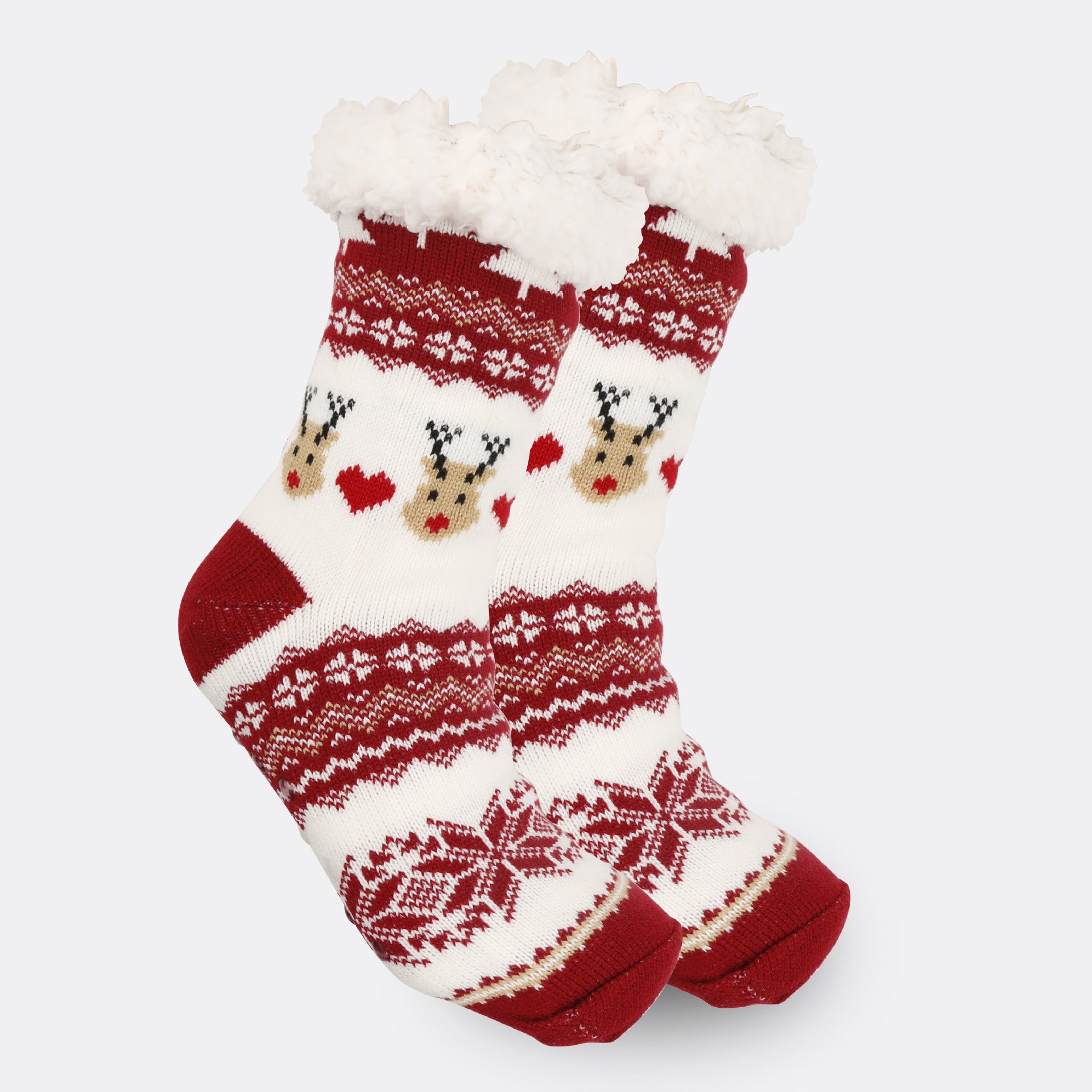Festive Thermal Fleece-Lined Slipper/Room Socks