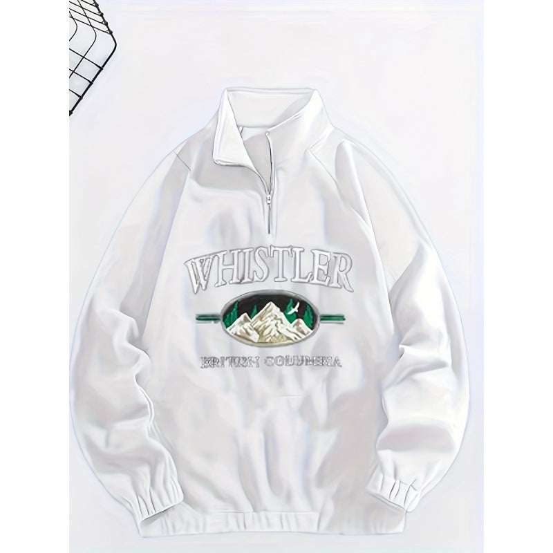 Casual Fashion Men's Sweater | Plus Size Embroidered Winter Pullover