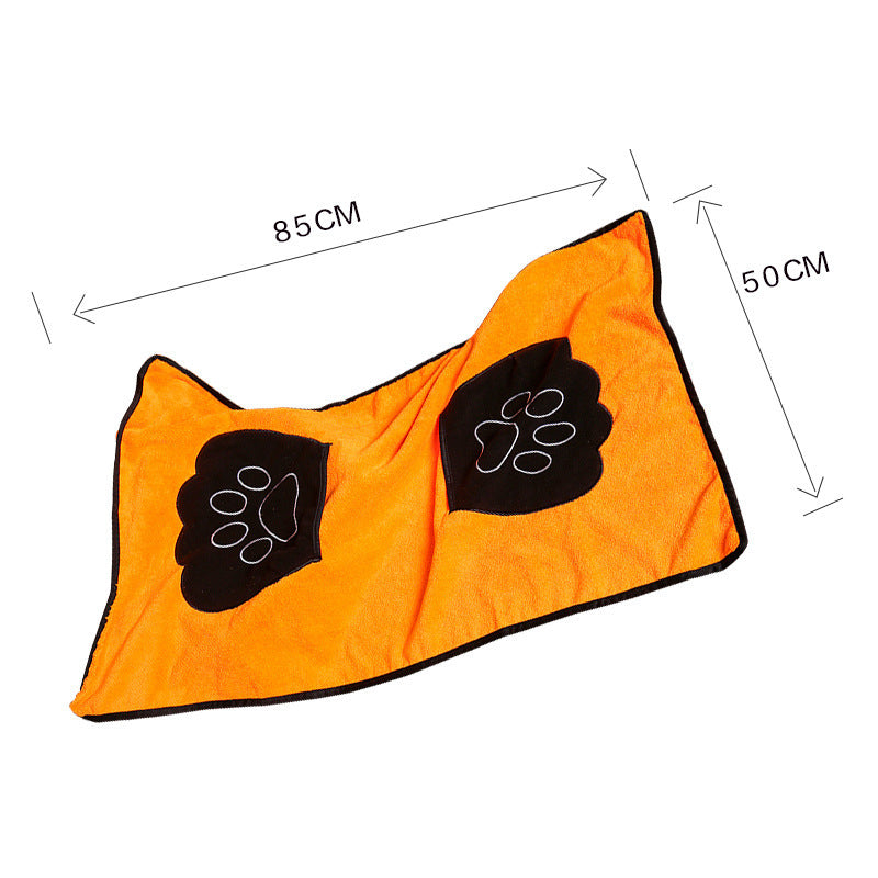 Super Absorbent Pet Bath Towel | Quick-Drying Microfiber for Dogs & Cats