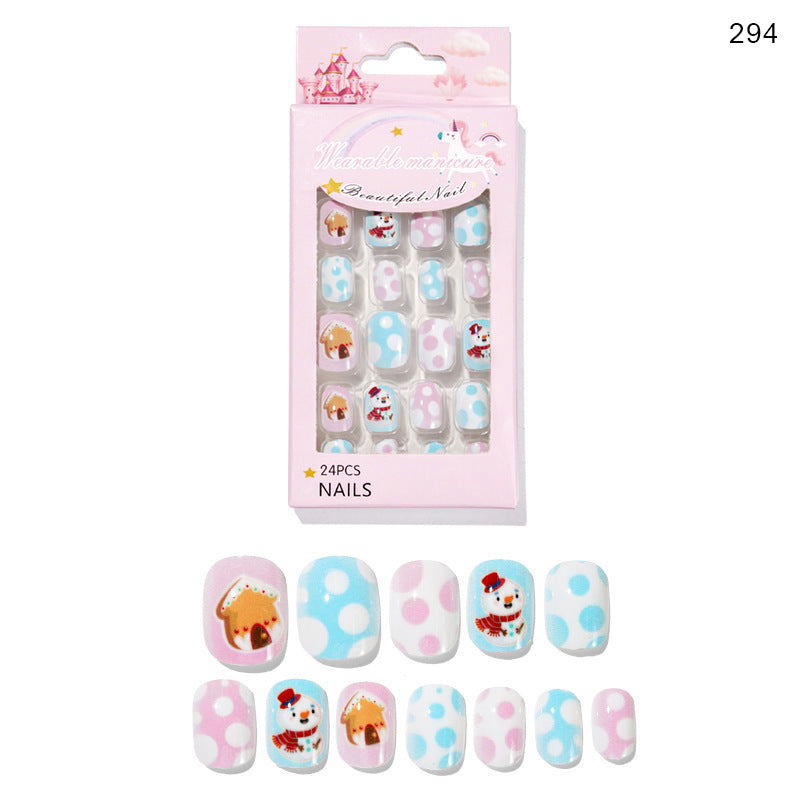 Cute Christmas Fake Nails