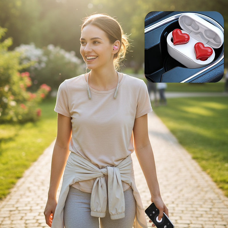 Heart-shaped Bluetooth Earphones