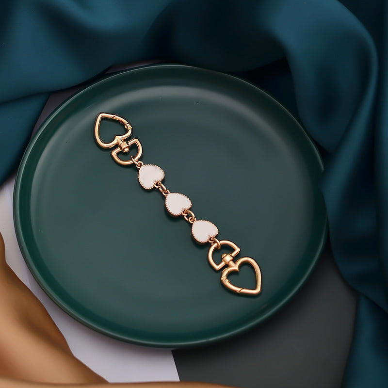 Metal Bag Strap Extension Chain for One-Shoulder Bag Conversion