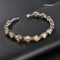 Fashion Popular Round-Cut Zircon Link Bracelet