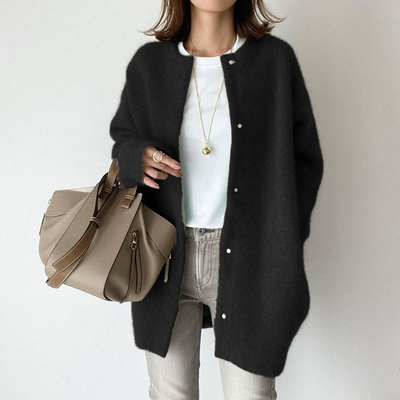 Women's Oversized Wool-Like Trench Coat