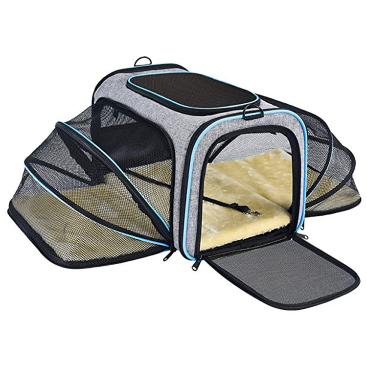 Airline Approved Expandable Pet Carrier | Foldable Soft-Sided Dog & Cat Travel Bag