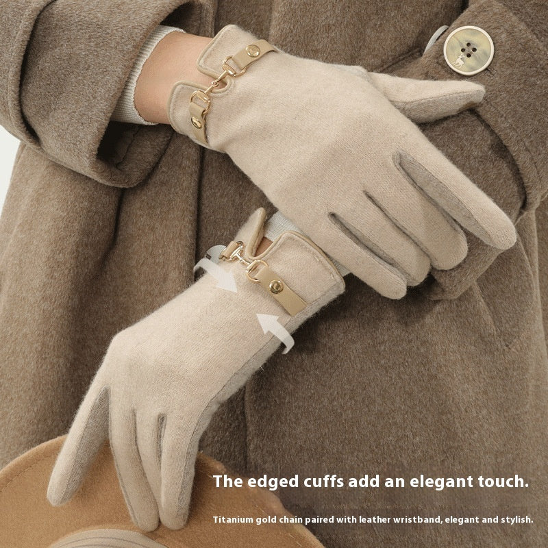 Warm Windproof Fleece Thick Touch Screen Winter Gloves