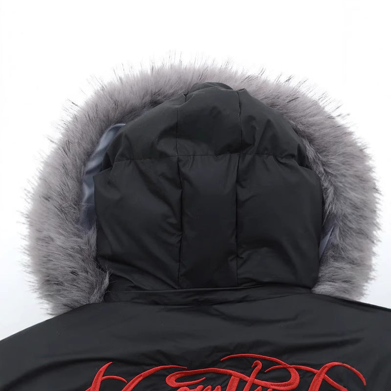 Men's American Vintage Cotton-Padded Jacket | Zip-Up Cardigan Style Coat