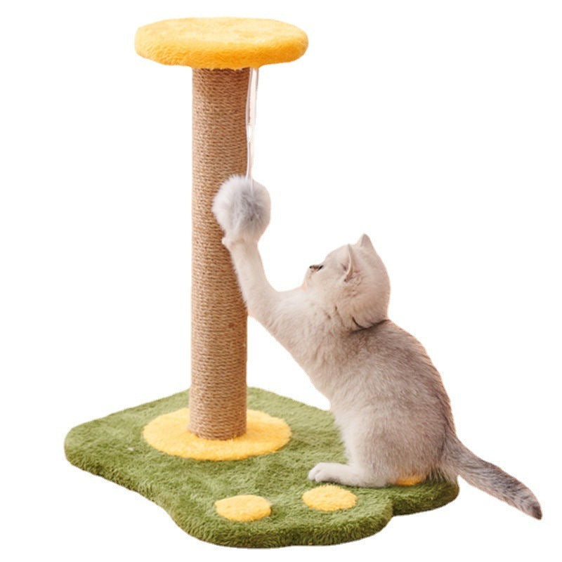 Durable Vertical Sisal Scratcher | Non-Shedding Anti-Scratch Post