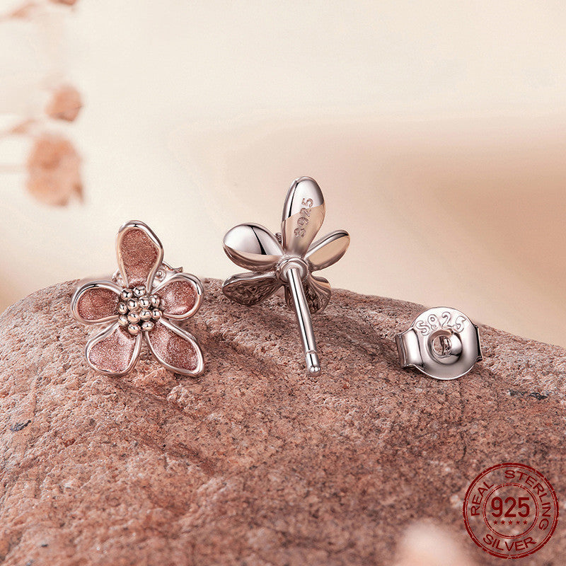 Dainty Autumn Flower Stud Earrings