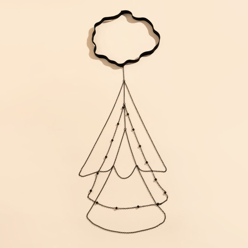 Fashion Statement Tassel Drop Metal Leg Ring Body Chain