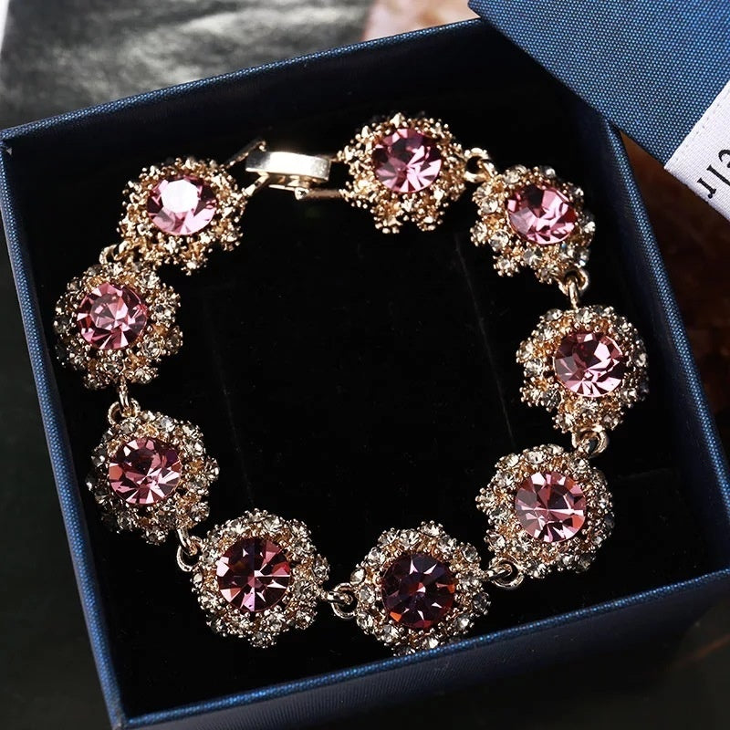 Women's Sparkling Vintage Style Korean Rhinestone Bracelet