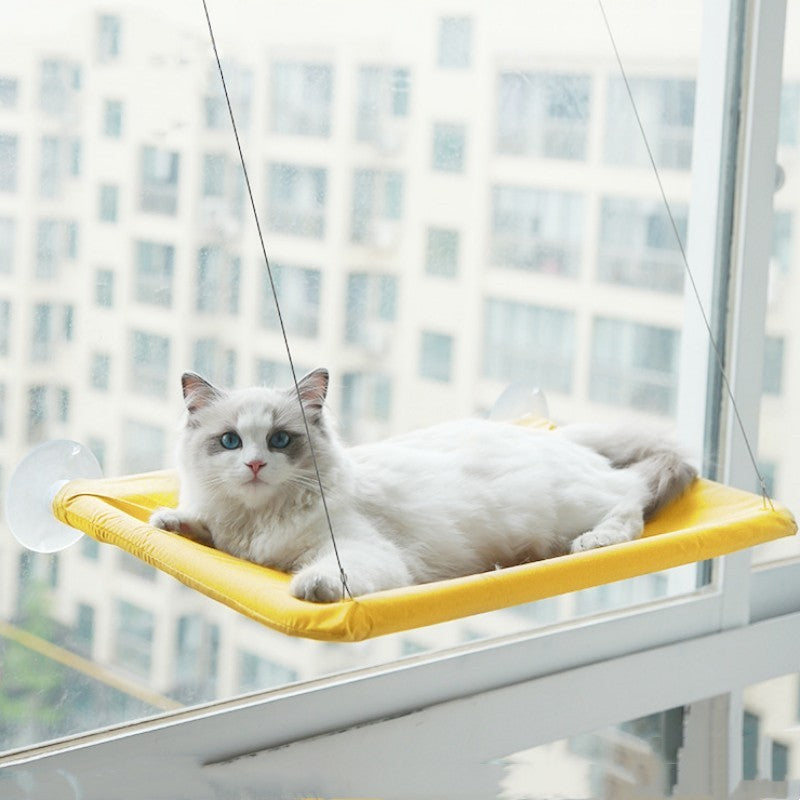 Suction Cup Cat Window Hammock Bed | Hanging Pet Litter Sucker Perch
