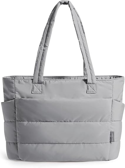 Puffy Bubble Tote Bag with Zipper Lightweight Quilted Puffer Tote Bag