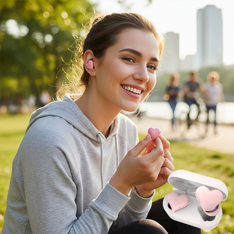 Heart-shaped Bluetooth Earphones