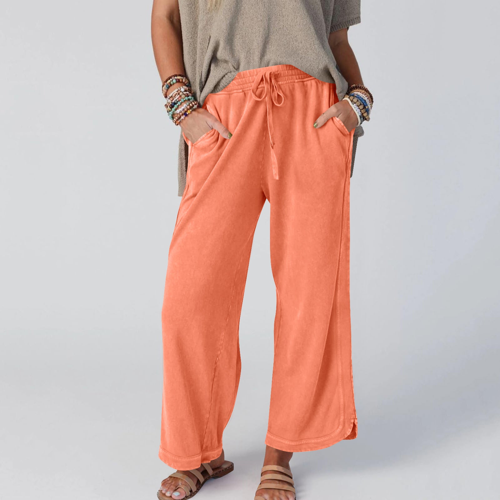 Women's Fashion Wide Leg Casual Sports Pants