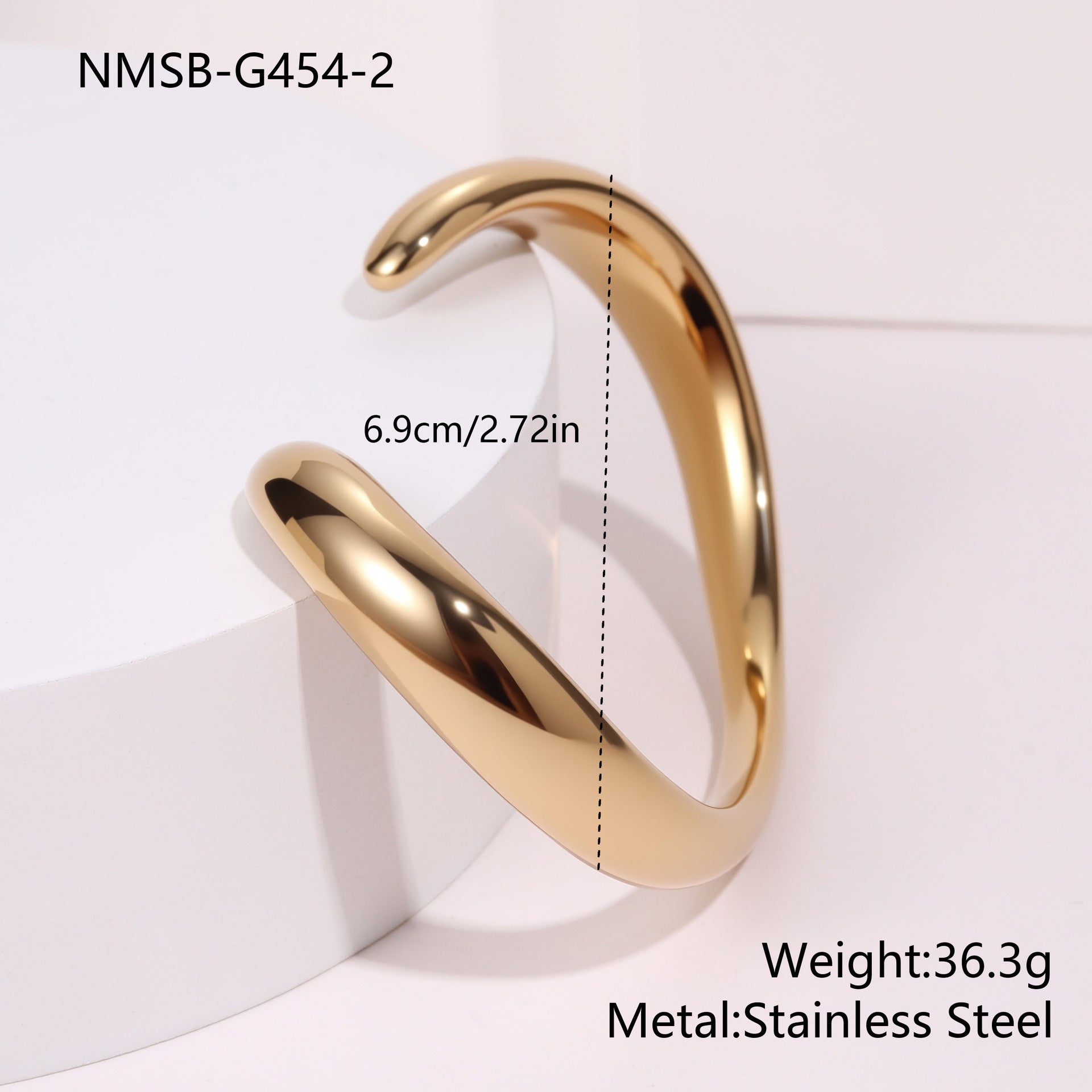 Modern Design Sense Wrap-Around Open Bracelet for Women